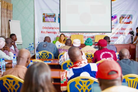 Protection of civilians in areas of conflict or violence in Burkina Faso.